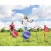Kovot Giant Kick Croquet Game Set | Includes Inflatable Croquet Balls, Wickets & Finish Flags