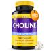InnovixLabs Choline Supplement 550mg Pure Choline Bitartrate for Brain Health Focus Memory Cognitive Development Fatty Liver and Mood Support for Women and Men 100 Capsules