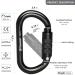 CAMNAL 25kn Heavy Duty Oval Carabiner for Climbing & Mountaineering - Black-TN - Buy Online on GoSupps.com