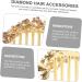 FRCOLOR hair jewelry rhinestone hair combs prom hair accessories wedding hair comb bridal hair comb wedding hair accessories bridal hair accessories alloy bride back of head Korean version - Buy Online on GoSupps.com