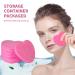 MMRH Heart Shape Compressed Facial Sponges - Natural Exfoliating Cleansing Pads, 50 Pink Reusable Pieces - Buy Online on GoSupps.com