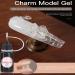 Nail Modelling Gel | 10ml Charm Transparent Glue - 3D Gel for Nails Non-Sticky For Extensions Painting Colors Beginners Salons and Shops Manicure with Gems and Glitter - Buy Online on GoSupps.com