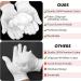 Sibba 2 Pairs Moisturizing Gloves - White Cotton for Overnight Bedtime, Heal Eczema, Repairs Rough & Cracked Hands - Hand Spa Treatment Gloves - Buy Online on GoSupps.com