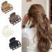 IOSPKKIO Hair Clips - 4 Pack Small Claw Clamps with Two-Row Teeth for Thin Hair | Non-Slip Matte Short-Haired Accessories for Women & Girls - Buy Online on GoSupps.com