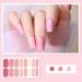 CHANGAR Solid Color Nail Polish Stickers Glitter Nail Polish Strips Decals Full Nail Wraps Stickers Adhesive Nail Color Strips Gel Nail Strips Art Decals with 2 Nail File for Women Girls DIY Nail Art - Buy Online on GoSupps.com
