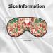 Buy Cute Santa Claus Unisex Sleep Eye Mask | Adjustable Blackout Travel & Yoga Mask for Naps - Buy Online on GoSupps.com