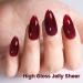 YTD Likomey Nude Gel Nail Polish 15ml - Translucent Berry Red Sheer UV Gel - 0.50 Fl Oz - Buy Online on GoSupps.com