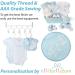Baby Boy Personalised Gifts Set - 12 Essential Items for Newborn with 2 Customised Baby Gifts - Blue Baby Box Hamper - Buy Online on GoSupps.com