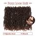 Ubeleco 18 Inch Soft Locs Crochet Hair | Ombre Natural Black Brown Pre-Looped Faux Locs | Synthetic Curly Wavy Locs Crochet Hair (Pack of 8) 1B/30 - Buy Online on GoSupps.com