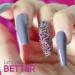 Husnshud False Nails - Set of 100 Clear Ballerina Fake Nails with File - Buy Online on GoSupps.com