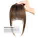 YAMEL Chocolate Brown Clip-in Human Hair Bangs Extension for Women - Buy Online on GoSupps.com