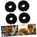 4 Pieces Hair Bow Autumn Winter Hair Ropes Hair Band Furry Ponytail Holder for Women Girl Scrunchies Hair Rope Lose Christmas - Buy Online on GoSupps.com