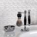 Stainless Steel Shaving Brush Stand Holder | Weighted Base | Black Handle - Buy Online on GoSupps.com