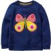 Girls Cotton Sweatshirt | Long Sleeve Pullover for Toddler | 3-4 Years | Blue - Buy Online on GoSupps.com
