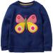 Girls Sweatshirt for Kids Cotton Top Casual Jumper Girl T Shirt Toddler Clothes Long Sleeve Pullover Age 1-12 Years 5-6 Years 02 Blue