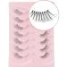 Onlyall Mink Half Lashes - Natural Soft Eyelashes with Clear Band | C07 Eyelash Pack for Stunning Beauty - Buy Online on GoSupps.com