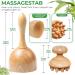 Premium Wood Fascia Roller & Massage Scooter for Muscle Relaxation | Anti-Cellulite Beech Gua Sha Tool - Buy Online on GoSupps.com