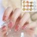 Nail Pen Designer Stamp Nail Art Tool with 15pcs Nail Painting Brushes Nail Dotting Tool Nail Foil Manicure Tape Color Rhinestones for Nails - Buy Online on GoSupps.com