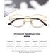 Cyxus Cat Eye Blue Light Filter Glasses for Women Vintage Round UV400 Anti-Blue Light Fashion Stylish Gold Metal Design - Buy Online on GoSupps.com