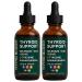 RETPMOSO Actora Thyroid Support Liquid Drops Kindled Thyroid Support Liquid Function Balance Helps Maintain Energy Mood & Metabolism with Selenium Lodine Ashwagandha & Zinc 4 fl oz (2)