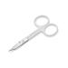 Manicare White Nail Scissors Precision Blades Quality Surgical Grade Japanese Stainless Steel Home And Professional Trimming Of Nails Long Lasting Sharp Scissors For Manicure And Pedicure