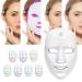 LED Face Mask - 7 Color Photon Therapy for Anti-Aging Whitening & Acne Reduction | Wireless Skin Rejuvenation - Buy Online on GoSupps.com
