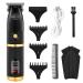 Beard Trimmer Hair Clippers for Men Professional Cordless Zero Gapped T-Blade with LCD Display Hair Trimmer Barber Trimmers Rechargeable Edgers Clippers Black (Trimmer M6)