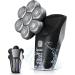 Kibiy 7D Detachable Electric Head Shaver for Men - Cordless Waterproof Bald Head Shaver with Display & Type-C Charge - Buy Online on GoSupps.com