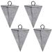 Pyramid Sinkers Fishing Weights Surf Fishing Sinkers Saltwater Pyramid Fishing Weight Fishing Gear Tackle 1oz 2oz 3oz 4oz 5oz 6oz 8oz 5 Ounce 4 Pack