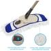 Eyliden Dust Mop with 2 Reusable Washable Pads - Height-Adjustable Handle - Wet & Dry Cleaning for Hardwood, Laminate, Tile Floors - Push Broom (Blue) - Buy Online on GoSupps.com