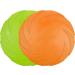 Buy Vivifying Frisbee Dog - Set of 2 Natural Rubber 15 cm Dog Frisbees for Land & Water (Green + Orange) - International Shipping Available - Buy Online on GoSupps.com