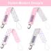 Pacifier Metal Clip (4 Pack) for Babies, Infants, Toddlers - Modern Unisex Pacifier Holder for Binky, Soothie, Toys - Lightweight Baby Accessory - Pink Girl Pack - Buy Online on GoSupps.com