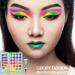 Shop Colorful Neon Eyeshadow Palette - Highly Pigmented Matte & Glitter - UV Glow Blacklight Makeup for Eyes Face & Body - Buy Online on GoSupps.com