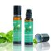 2 pack Peppermint Essential Oil Roll-On Organic Blend Oils Rollers with Fresh & Minty Fragrance - Natural Essential Oils with Rosemary Geranium Essential Oil & Vitamin C - 2 X 10ml