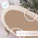 Buy 2X Jersey Fitted Sheets for Baby Baskets - 100% Cotton Oval Moses Basket in Hazelnut Brown | International Shipping Available - Buy Online on GoSupps.com