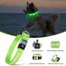 Masbrill LED Dog Collar - Luminous Waterproof Safety Collar with 3 Flashing Lights for Small Medium & Large Dogs (Adjustable 28-40cm/11-15.7in) - Green - Buy Online on GoSupps.com