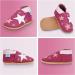 Soft Sole Leather Baby Shoes for 12-18 Months - Pink Stars - Unisex Toddler Walking Shoes - Buy Online on GoSupps.com