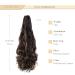 Buy Gairyan 50cm Curly Claw Clip Ponytail Extensions - Dark Brown & Light Brown Synthetic Hair for Women - Buy Online on GoSupps.com