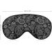 Black Paisley Sleep Mask for Women | Adjustable Eye Shades with Elastic Strap - Perfect for Comfortable Sleep - Buy Online on GoSupps.com
