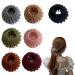 Fkxczn Vogelnest-Haartrangen expandable ponytail holder clip velvet hair jewelry bird nest-shaped hair holder donut-bread manufacturer-hair styling tool for women girls