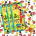 3 x Warheads Tropical Ooze Chewz Ropes Sweet and Sour Chewy Candy with Soft Center Assorted Fruit Flavored Shareable Bagged Candies 70g