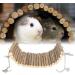 Rabbit Wood Swing Hammock - Multifunctional Natural Wooden Resting Platform for Hamsters Mice & Sparrows (15x30 cm) - Buy Online on GoSupps.com