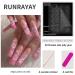 Runrayay Pink Love Press on Nails - 24-Piece Acrylic Coffin Nail Kit for Women | Complete Nail Tips for Easy Application - Buy Online on GoSupps.com