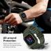 amBand Compatible for Fitbit Versa 4/ Fitbit Versa 3/ Fitbit Versa 2/ Fitbit Versa Lite/Fitbit Sense 2/ Fitbit Sense Bands with Case Protective Case Strap Rugged Sport Protector Wristbands Men Green Green Fitbit Sense 2/1 & Versa 4/3/2/1 & Versa Lite - Buy Online on GoSupps.com