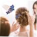 Angoily Crystal Diamond Hair Comb Zapatilla De Mujer Bride Slippers for Wedding Day Hair Comb Clips for Women Hair Combs for Women Blue Hair Slides Miss Prom Zinc Alloy Hairpin - Buy Online on GoSupps.com