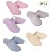 Evenlyao Disposable Hotel Slippers - Universal Size Guest Bath Slippers (Pack of 5) | Comfortable & Hygienic - Buy Online on GoSupps.com