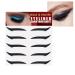 Stick On Glitter Eyeliner | Instant -Adhesive Eyeliner Stencil Sparkle 5 Pairs Sticker Eyeliner Tool Makeup Eyeliner Stickers Winged Eyeliner Stencil for Eye Makeup Tool Fulenyi Black (Five Pairs)