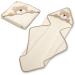 All Kids United Hooded Baby Towel - 100% Cotton Eco-Tex 100 | Soft Beige Bath Towel for Babies & Children (76x76 cm) - Buy Online on GoSupps.com