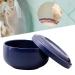 Harilla Luxury Shaving Bowl with Lid - Blue Soap Cream Mixing Cup for Grandfather | Robust Rasier Cup for Smooth Shaving - Buy Online on GoSupps.com