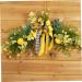 Alipis 2pcs Simulation Flower Door Hanging Garland Eucalyptus Plant Household Lemon Adorn Wall Hanging Yellowx2pcs 60x30cmx2pcs - Buy Online on GoSupps.com